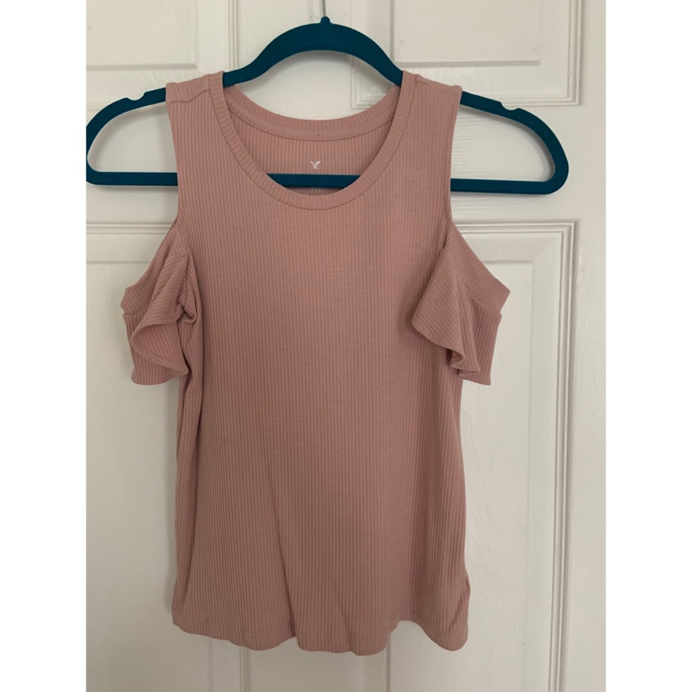Aerie Ribbed Off The Shoulder Top